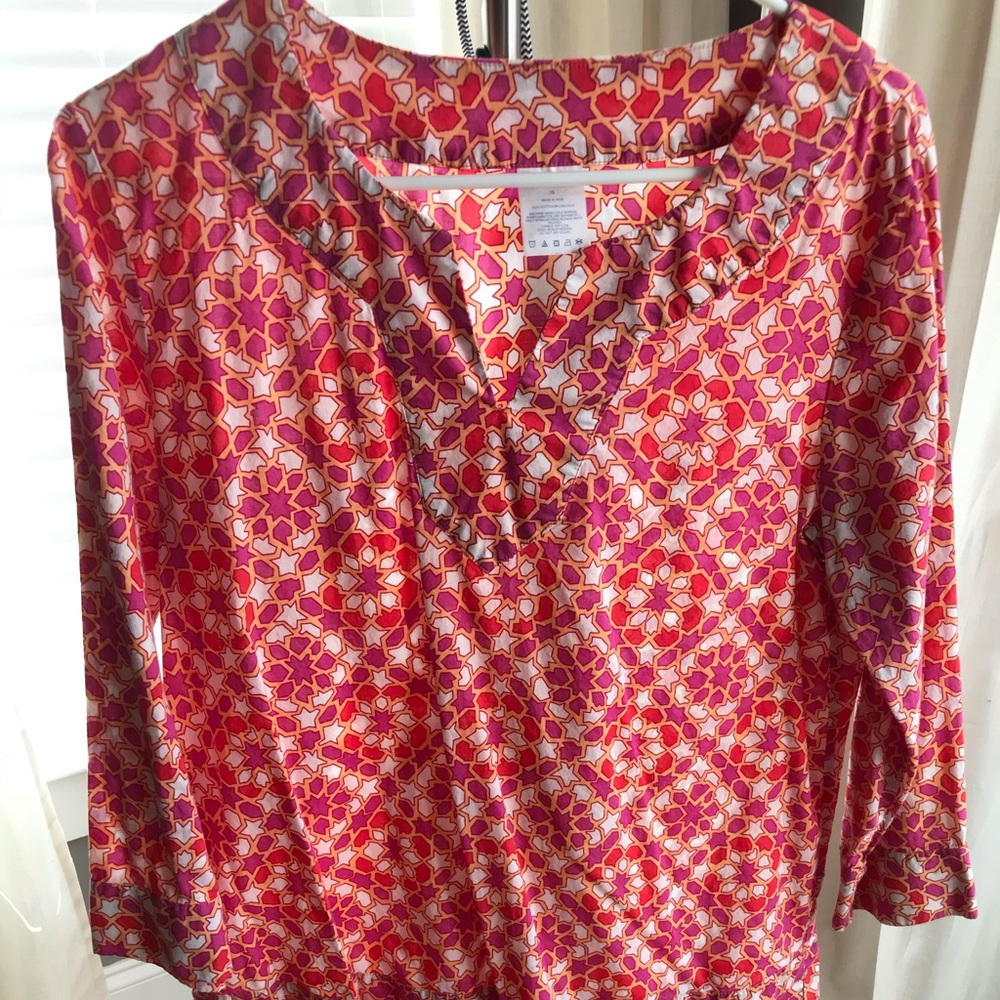 Lands End Cotton Tunic, Size 10, Worn Once